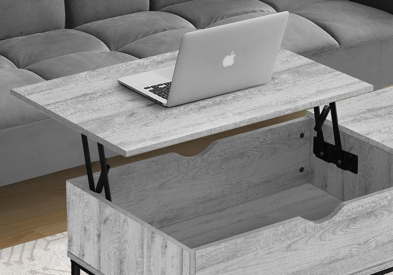 Woodglynn Gray Lift Top Cocktail Table - Image 11