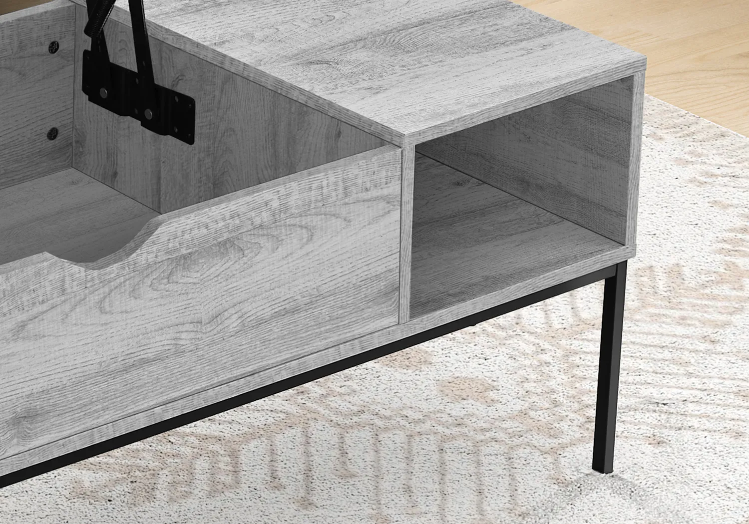 Woodglynn Gray Lift Top Cocktail Table - Image 12