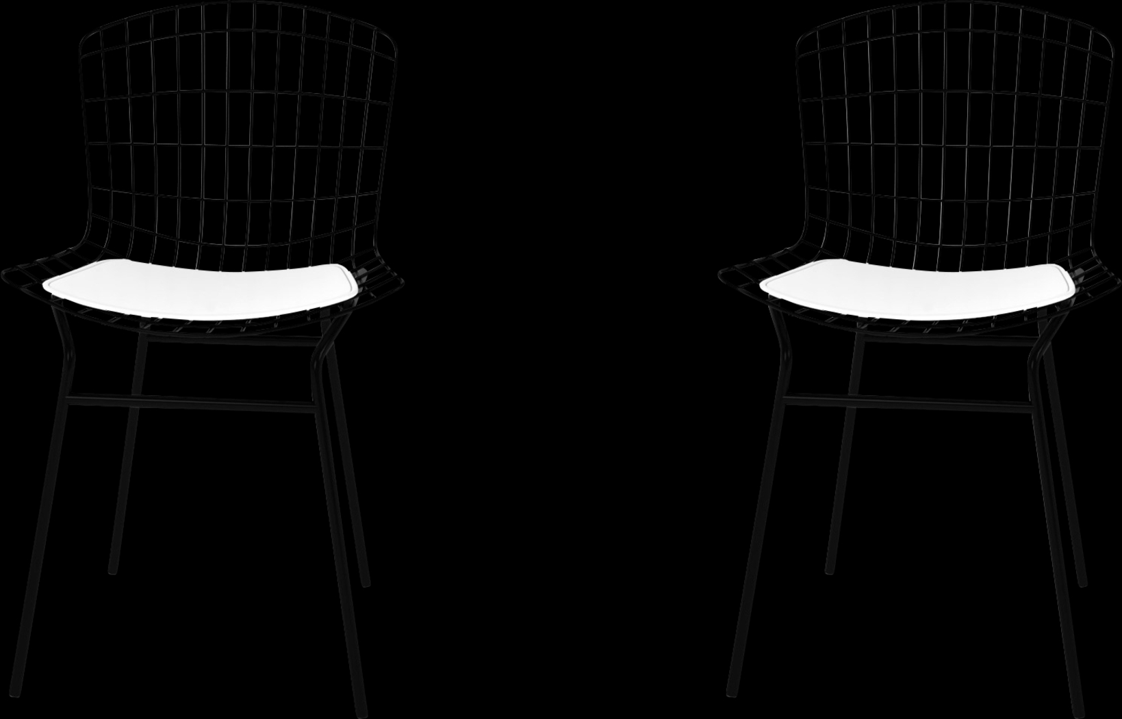 Woodhue White Side Chair, Set of 2 - Thumbnail - Image 1