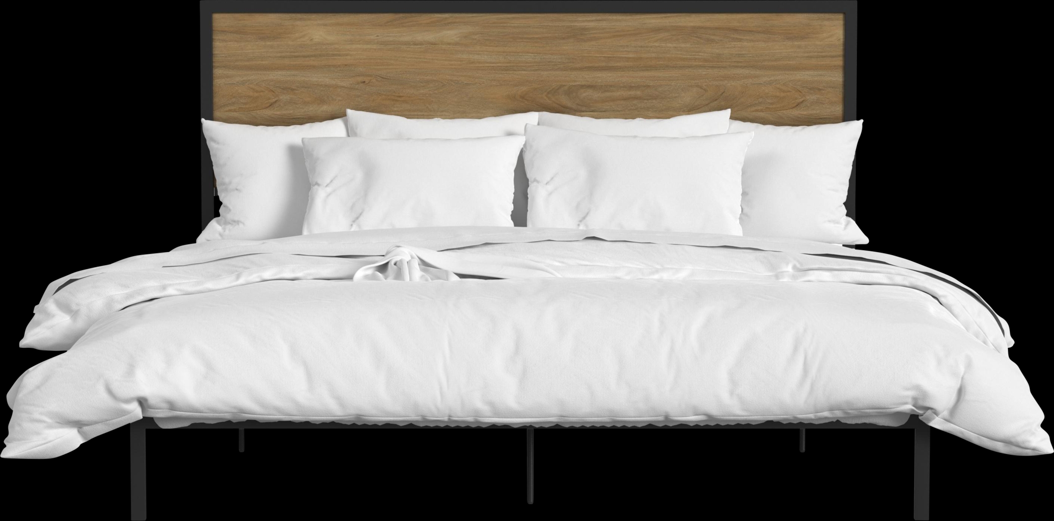 Woodington Brown King Bed - Thumbnail - Image 1