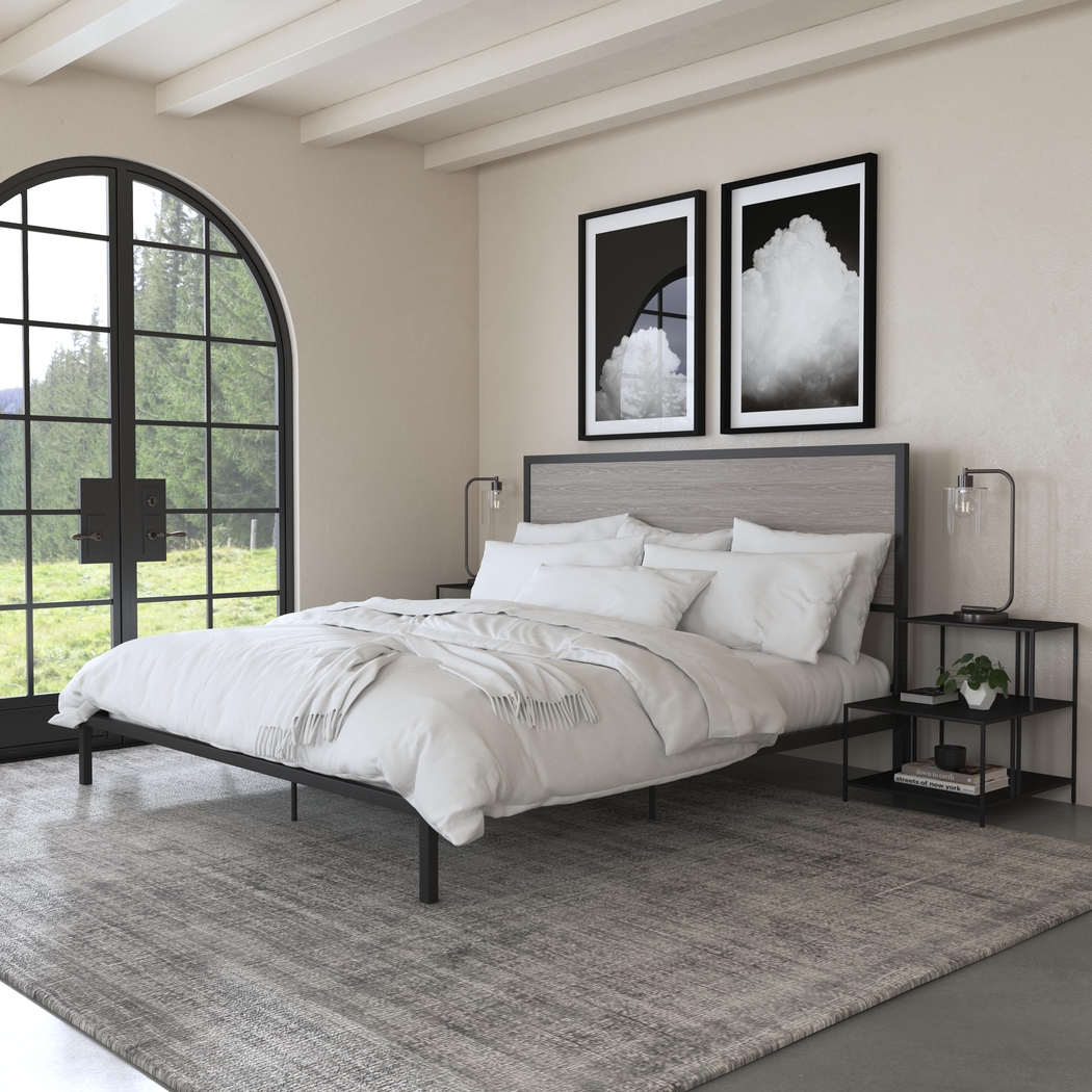 Woodington Gray Queen Bed - Thumbnail - Image 2