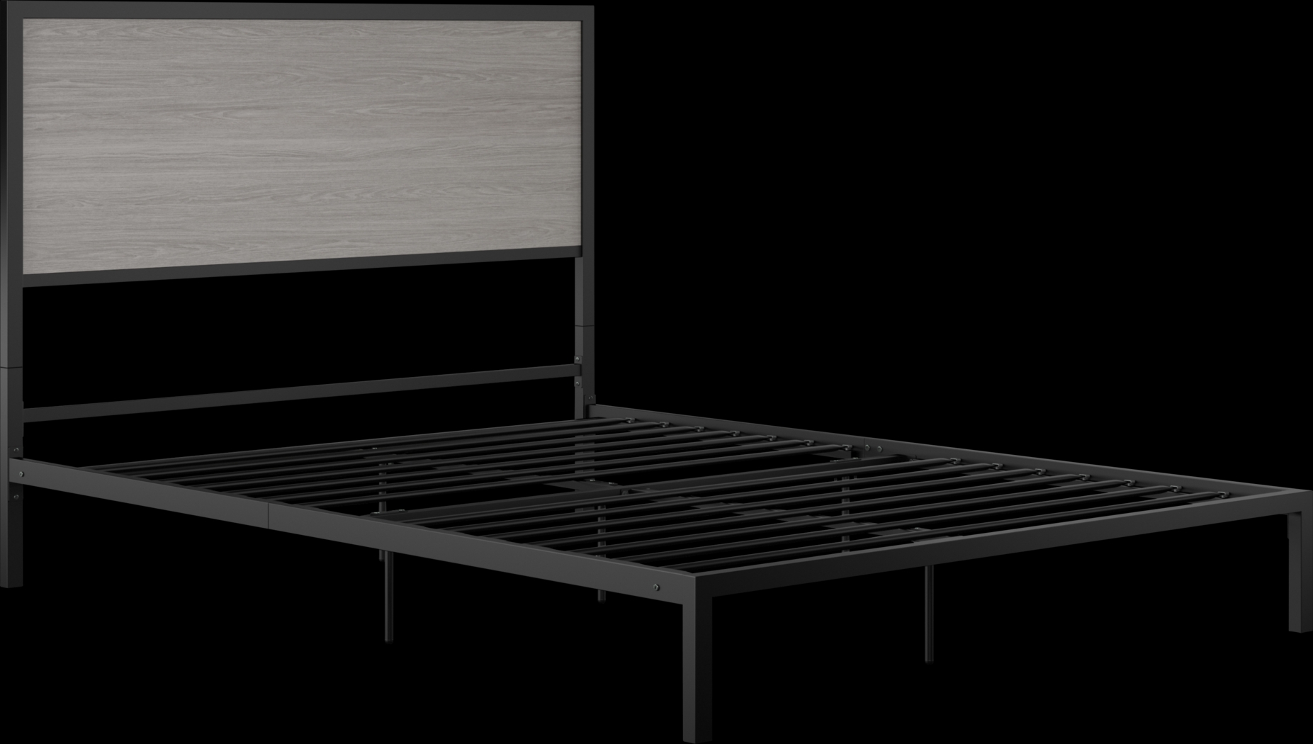 Woodington Gray Queen Bed - Thumbnail - Image 1