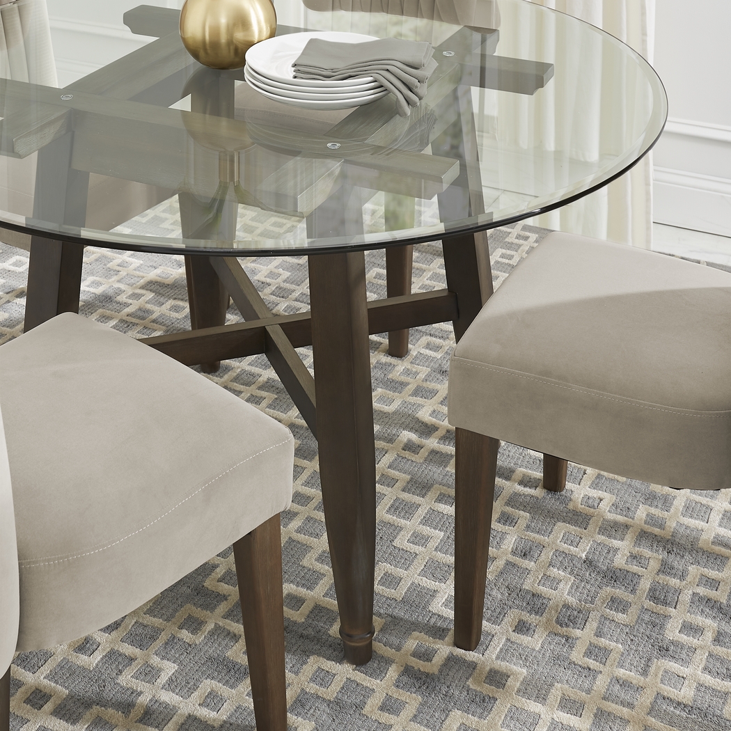 Woodland Avenue Brown 48 in. Round Dining Table - Thumbnail - Image 3