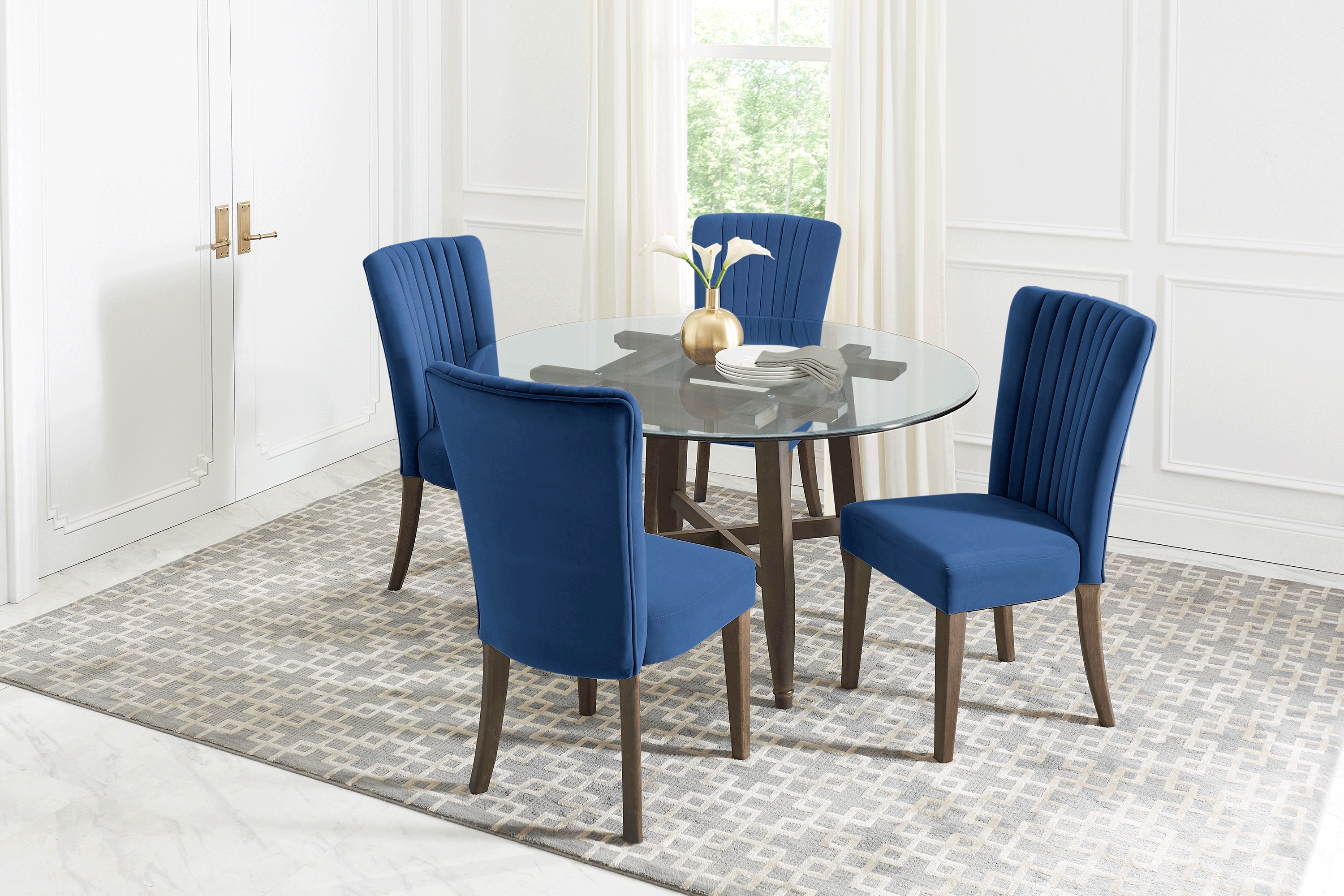 Woodland Avenue Brown 48 in. Round Dining Table - Thumbnail - Image 2