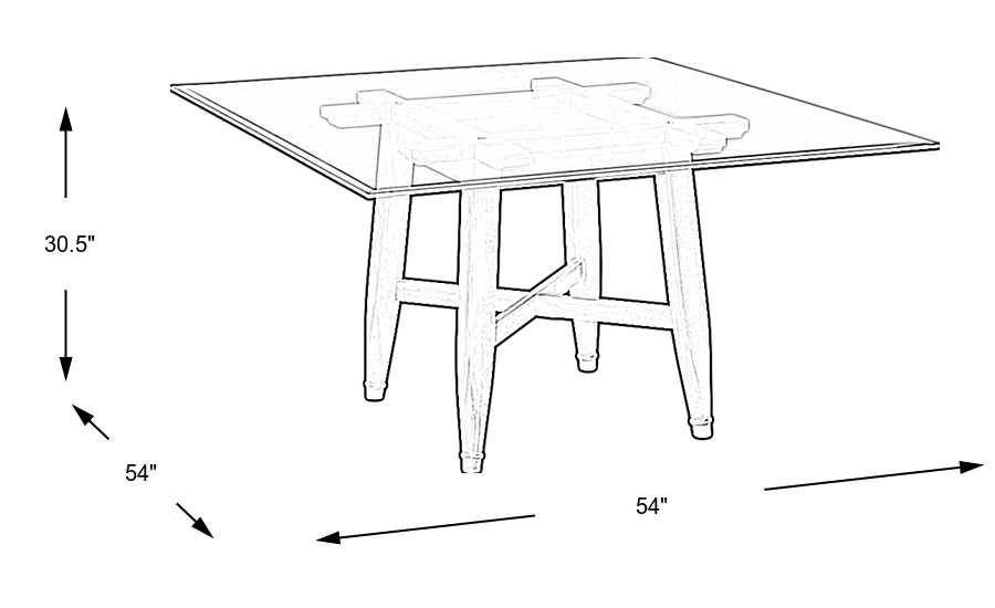Dimension Image. Please refer to the Dimension Tab on this page for dimension details.