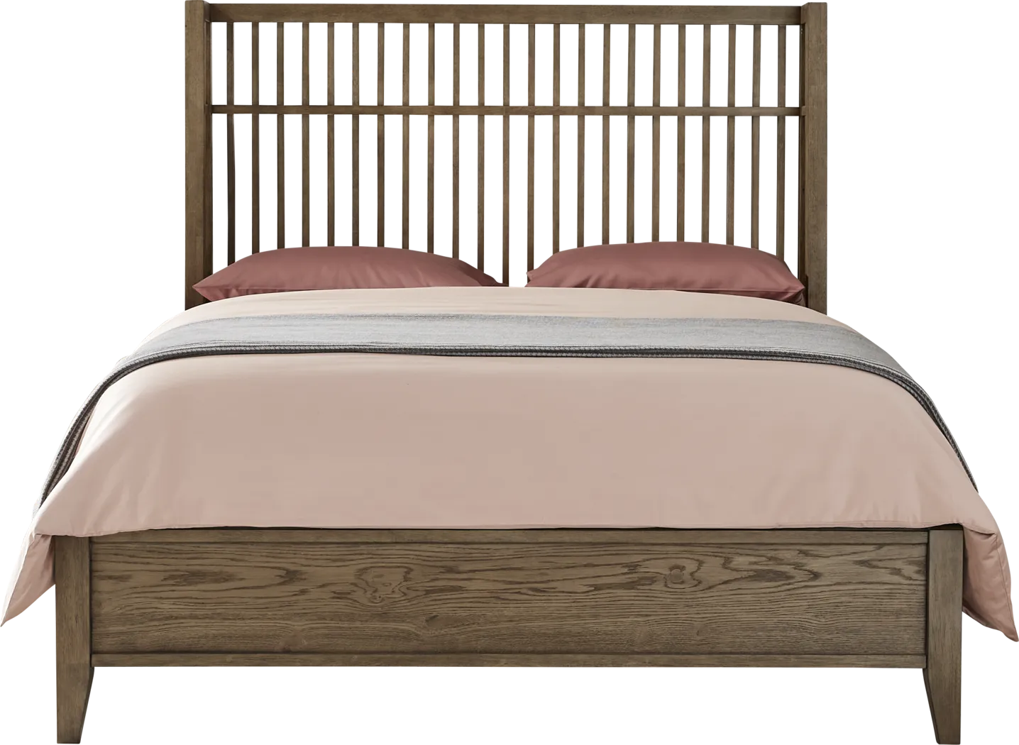 Woodland Park Brown 3 Pc Queen Bed - Thumbnail - Image 1