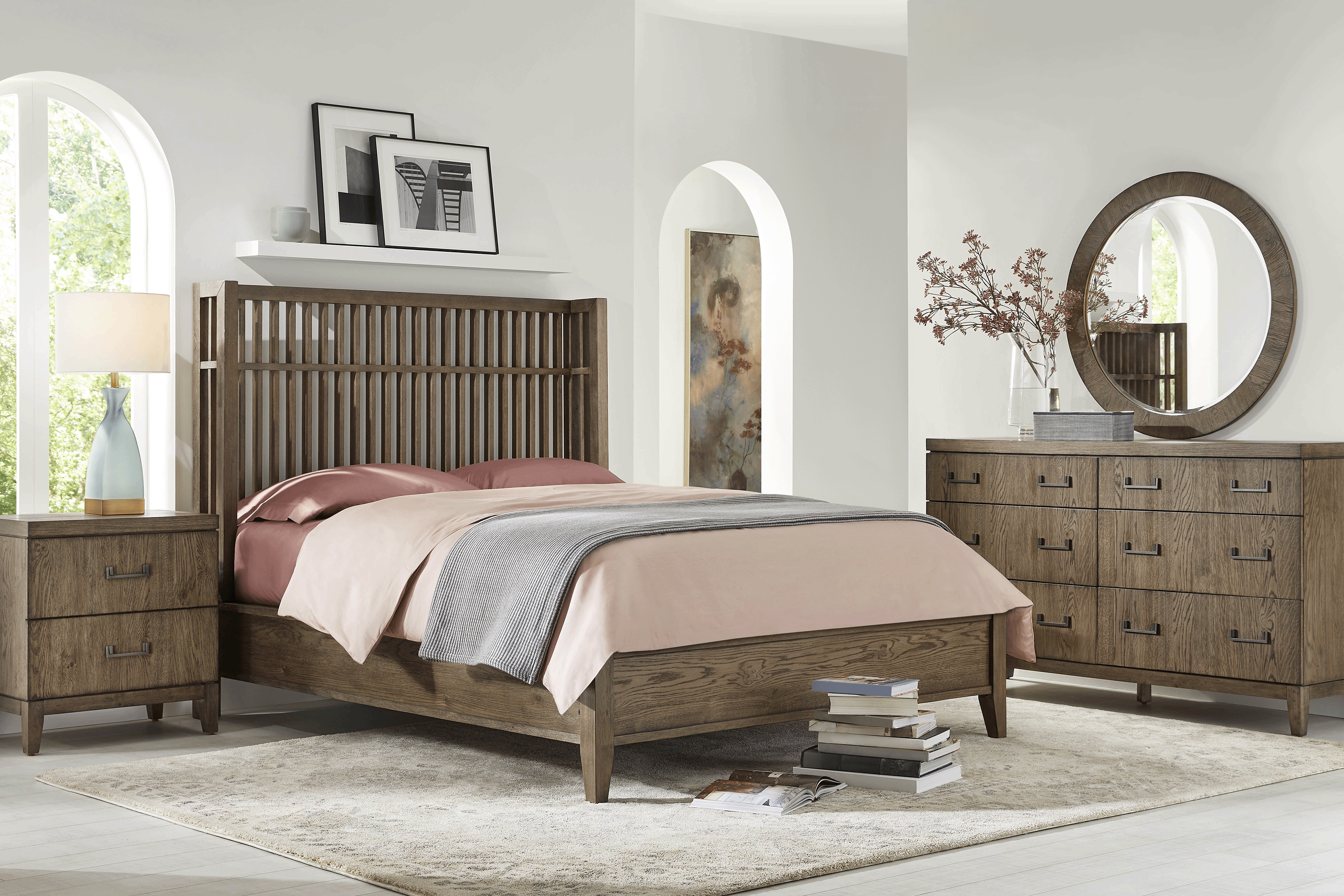 Woodland Park Brown 3 Pc King Bed - Thumbnail - Image 2