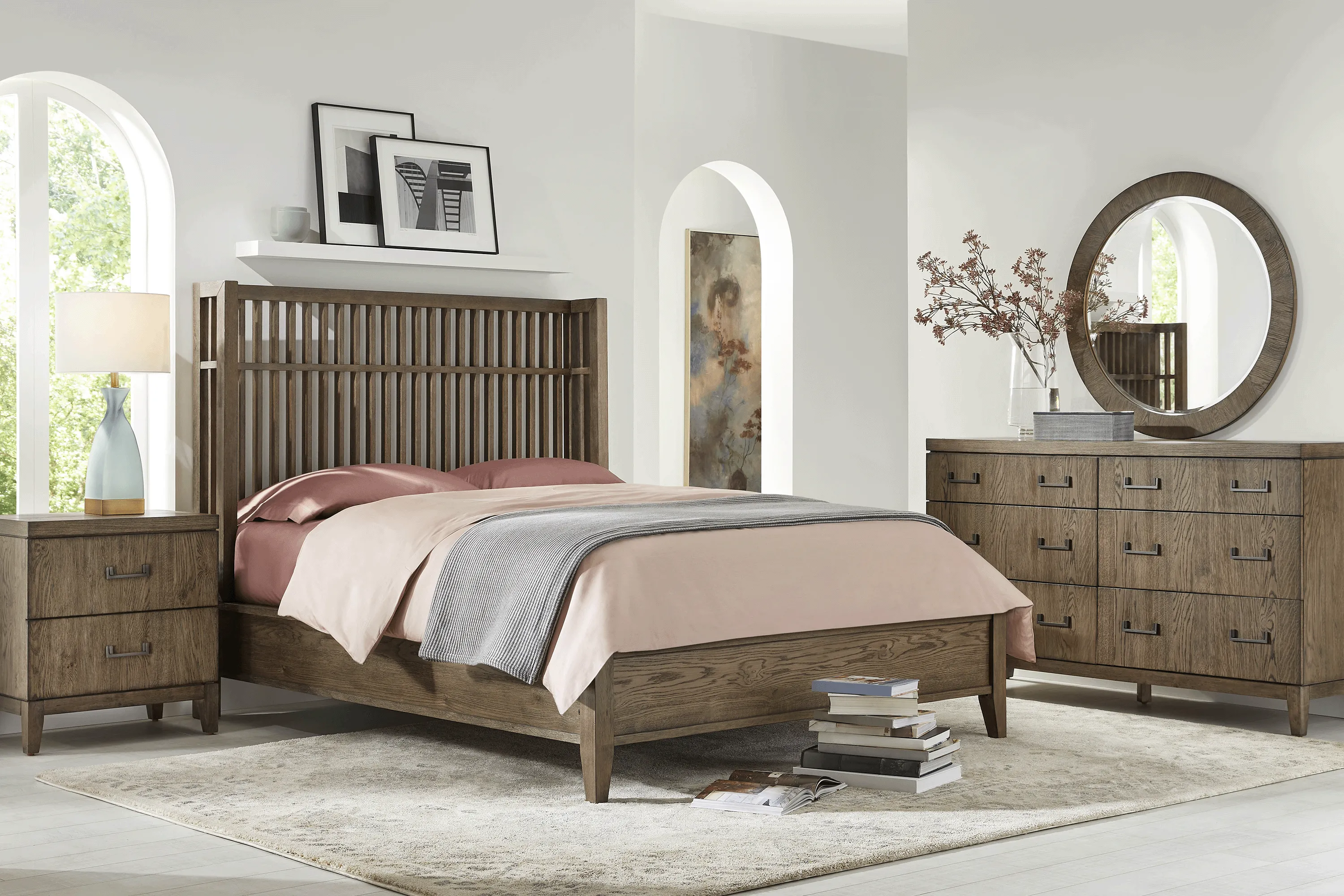 Woodland Park Brown 8 Pc King Bedroom - Thumbnail - Image 1