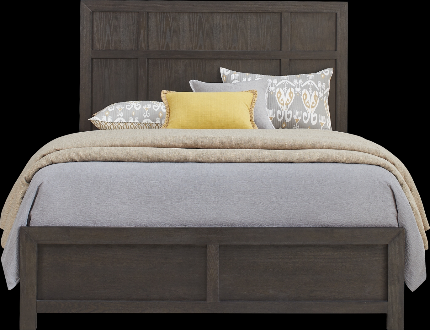 Woodley Dark Brown 5 Pc King Panel Bedroom - Thumbnail - Image 2