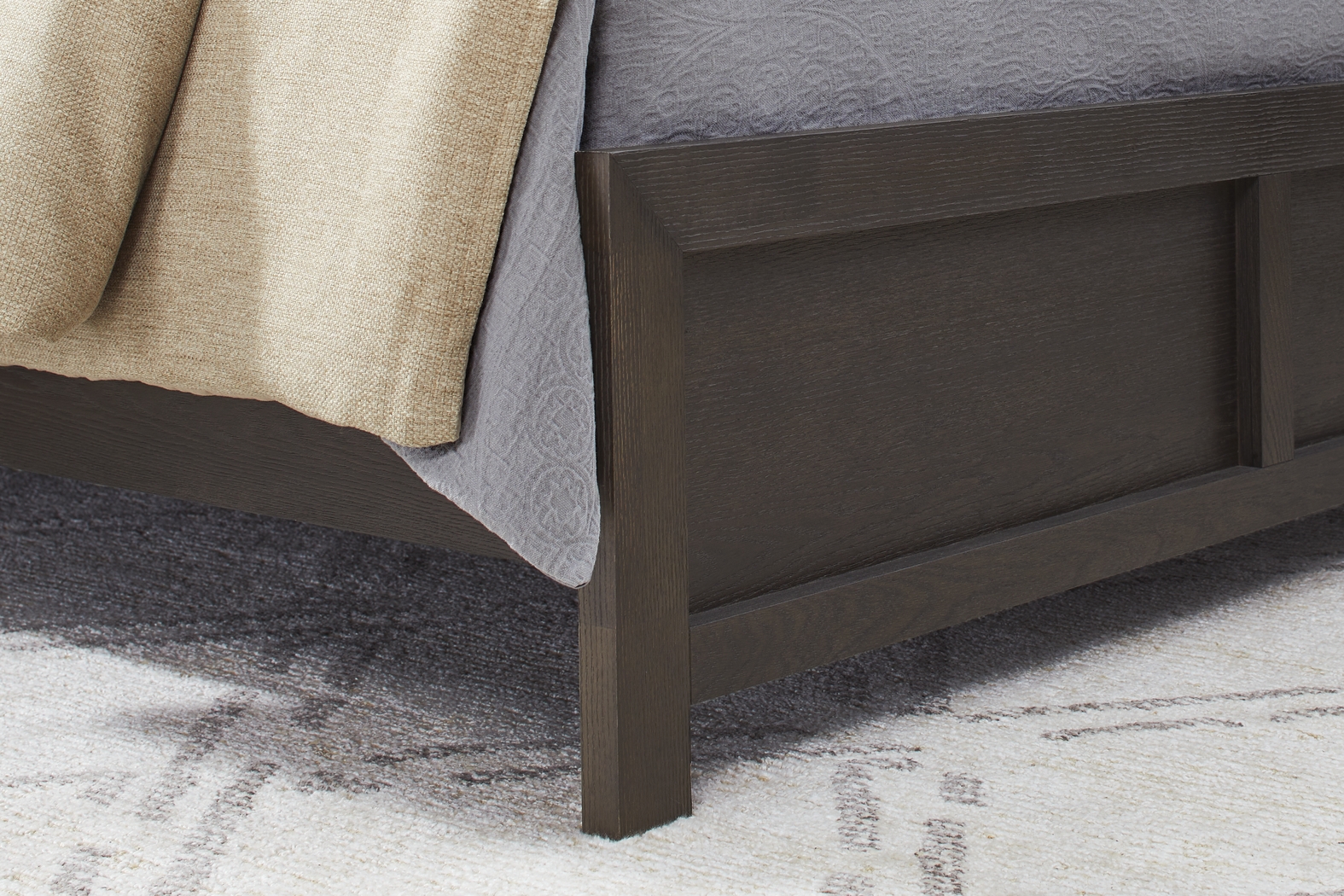 Woodley Dark Brown 3 Pc Queen Panel Bed - Thumbnail - Image 4