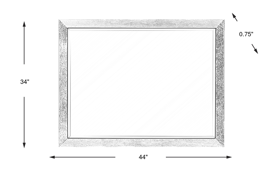 Dimension Image. Please refer to the Dimension Tab on this page for dimension details.