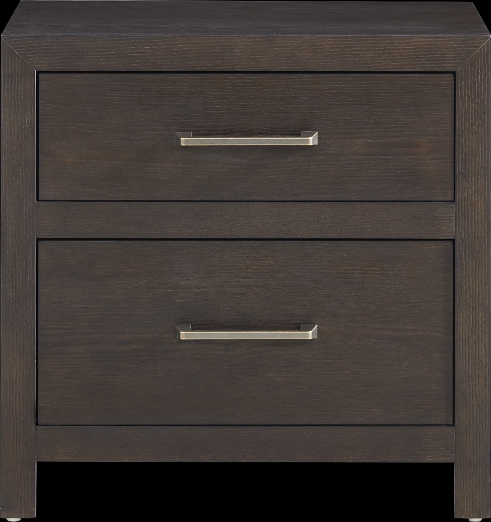 Woodley Dark Brown 5 Pc Queen Upholstered Bedroom - Thumbnail - Image 7