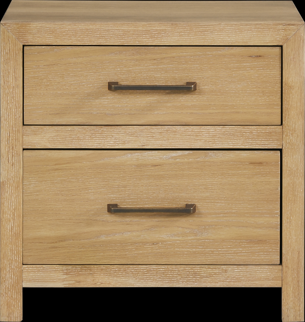 Woodley Natural 7 Pc Queen Panel Bedroom - Thumbnail - Image 9