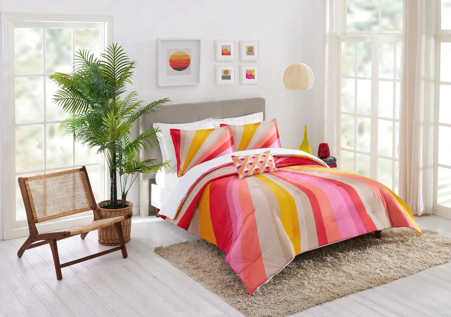 Woodpointe Pink 3 Pc King Duvet Set - Thumbnail - Image 2