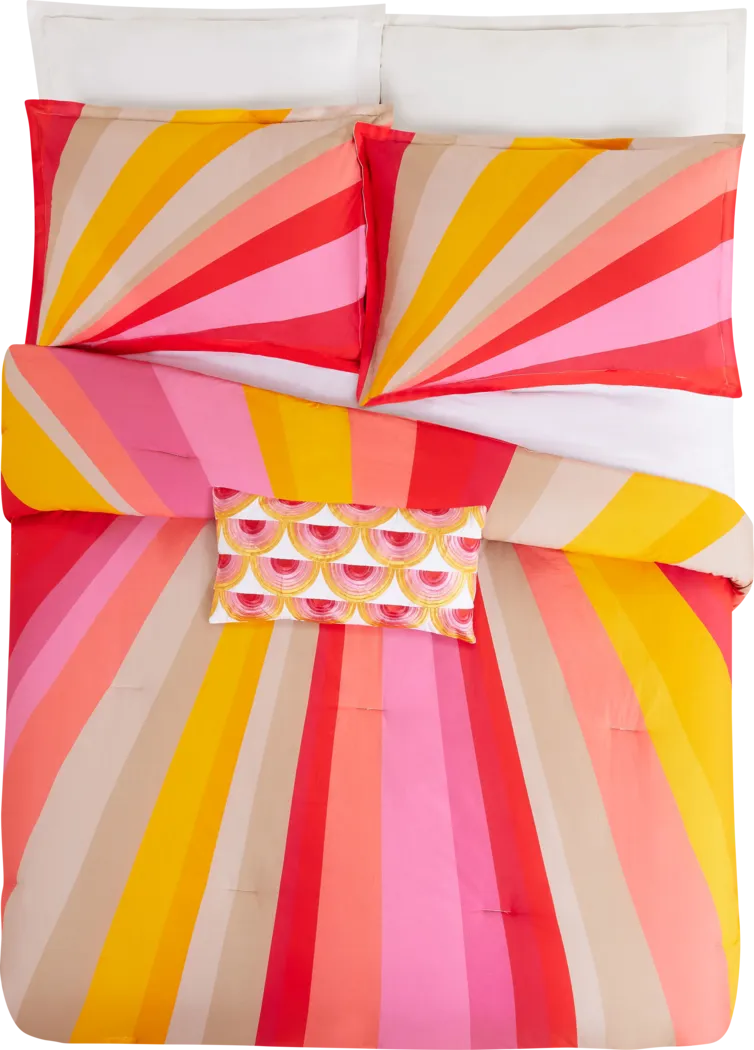 Woodpointe Pink 3 Pc King Duvet Set - Thumbnail - Image 3