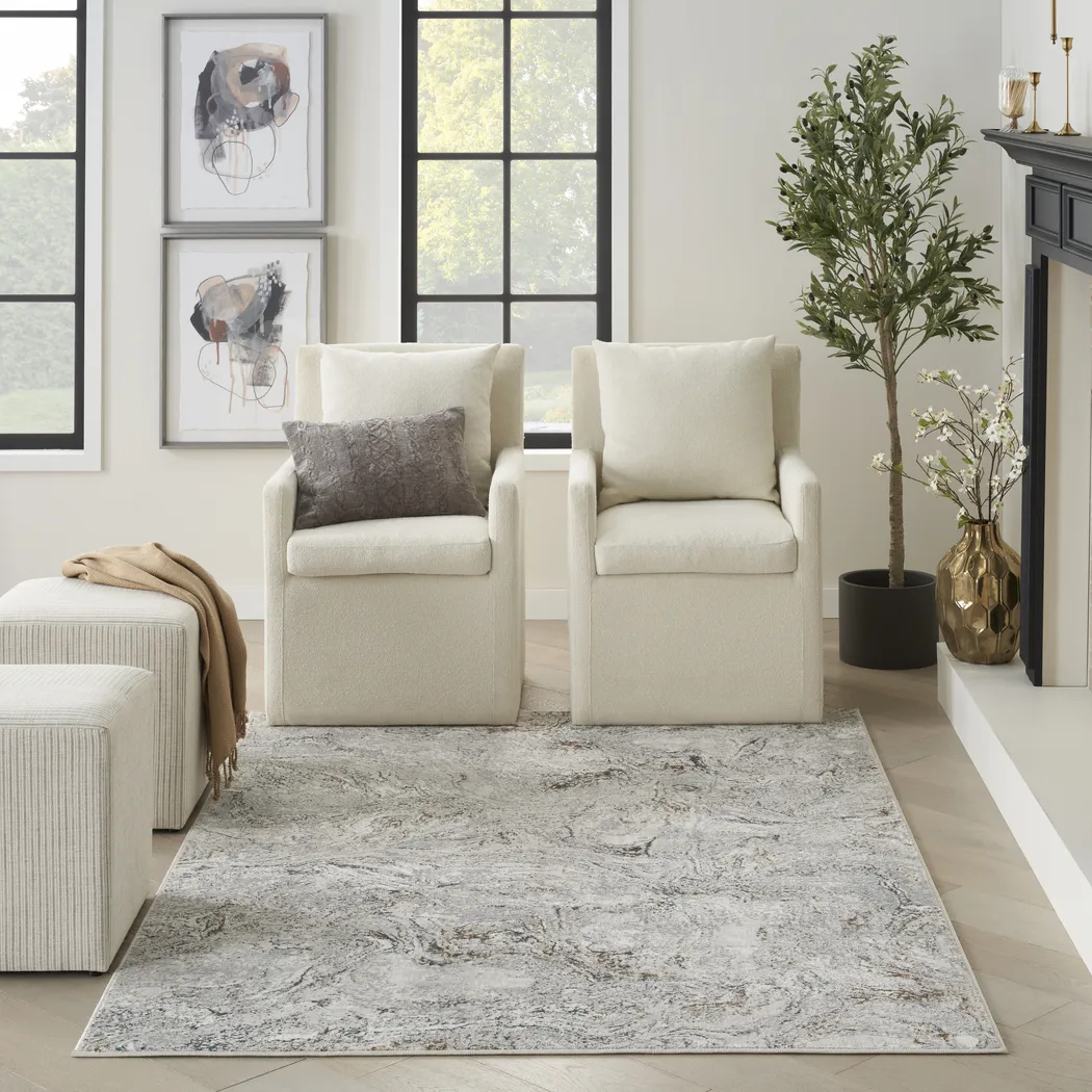 Woodport Gray 9' x 12' Rug - Thumbnail - Image 2