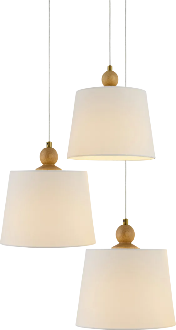 Woodren Circle Brown Chandelier - Thumbnail - Image 2