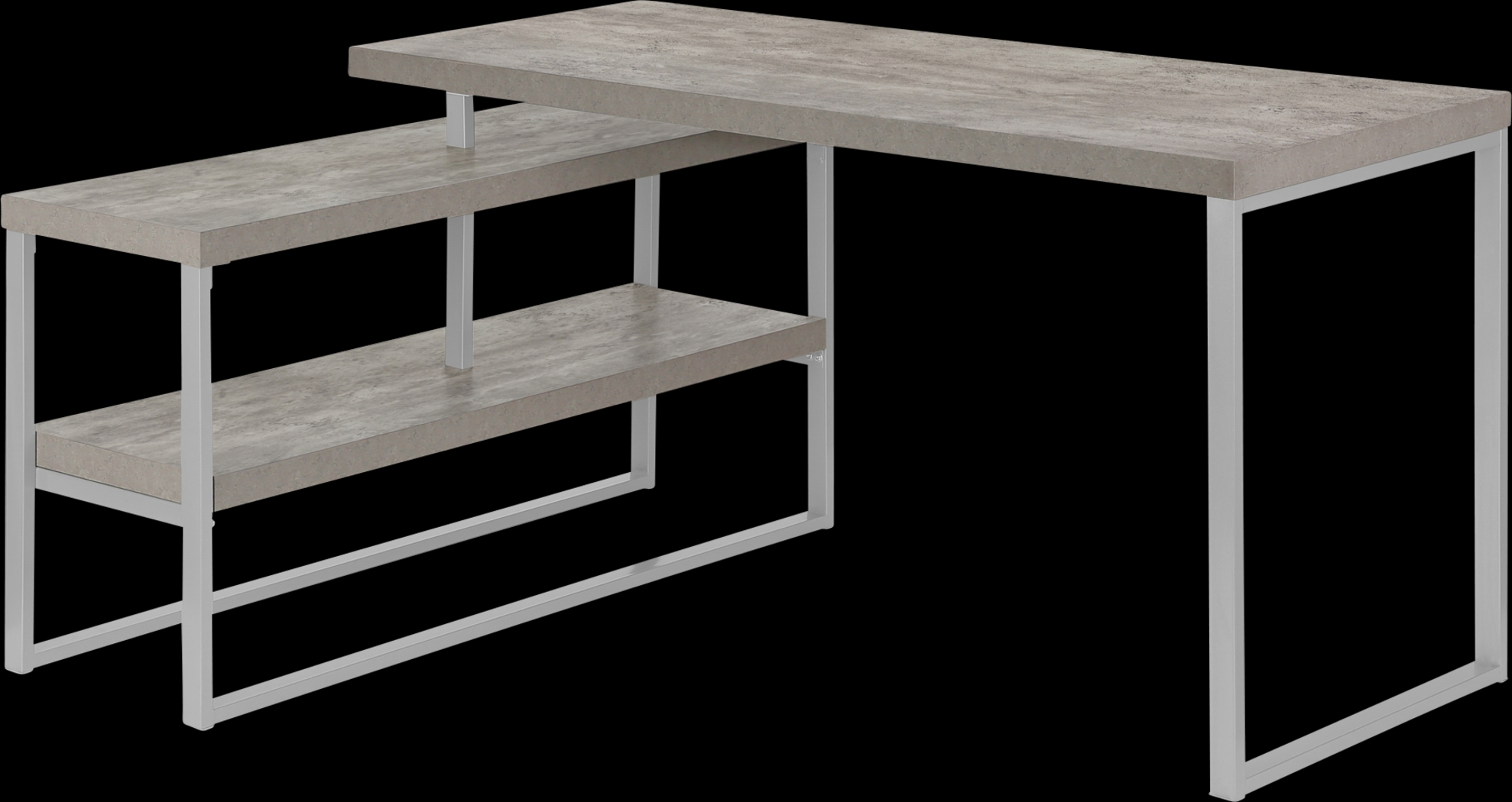 Woodrill Gray Desk - Thumbnail - Image 1