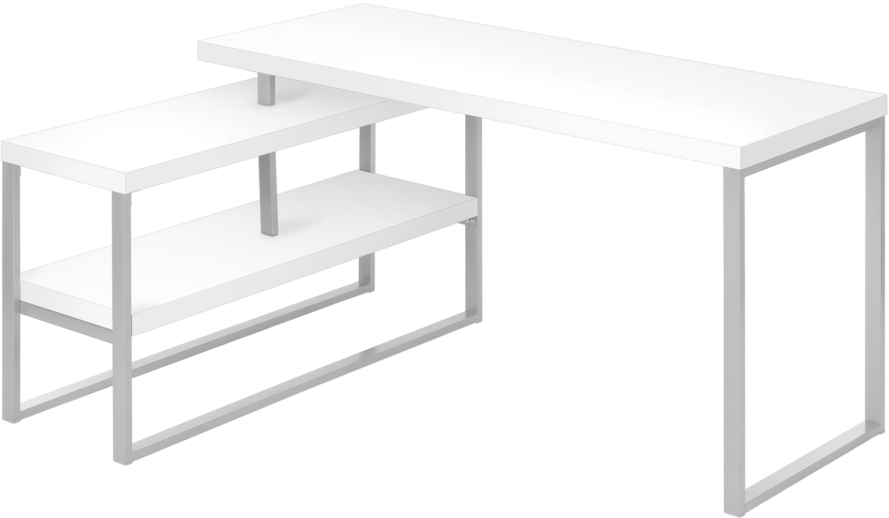 Woodrill White Desk - Thumbnail - Image 3