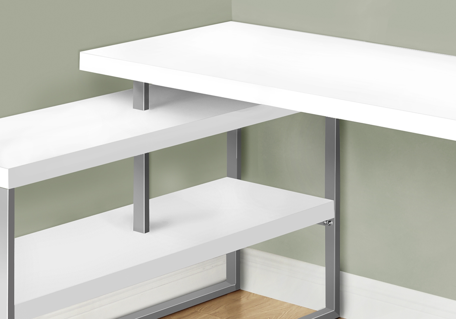 Woodrill White Desk - Thumbnail - Image 9