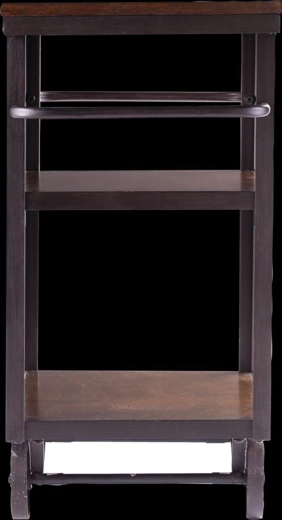 Woodslee Espresso Kitchen Island - Thumbnail - Image 2