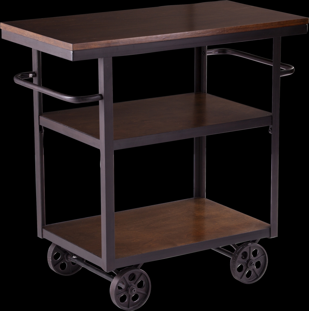 Woodslee Espresso Kitchen Island - Thumbnail - Image 1
