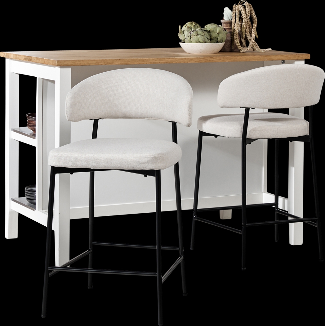 Woodsorrel Ivory Counter Height Stool, Set of 2 - Thumbnail - Image 6