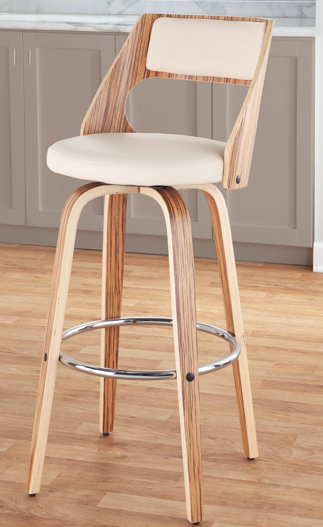 Woodstead Cream Barstool, Set of 2 - Thumbnail - Image 4