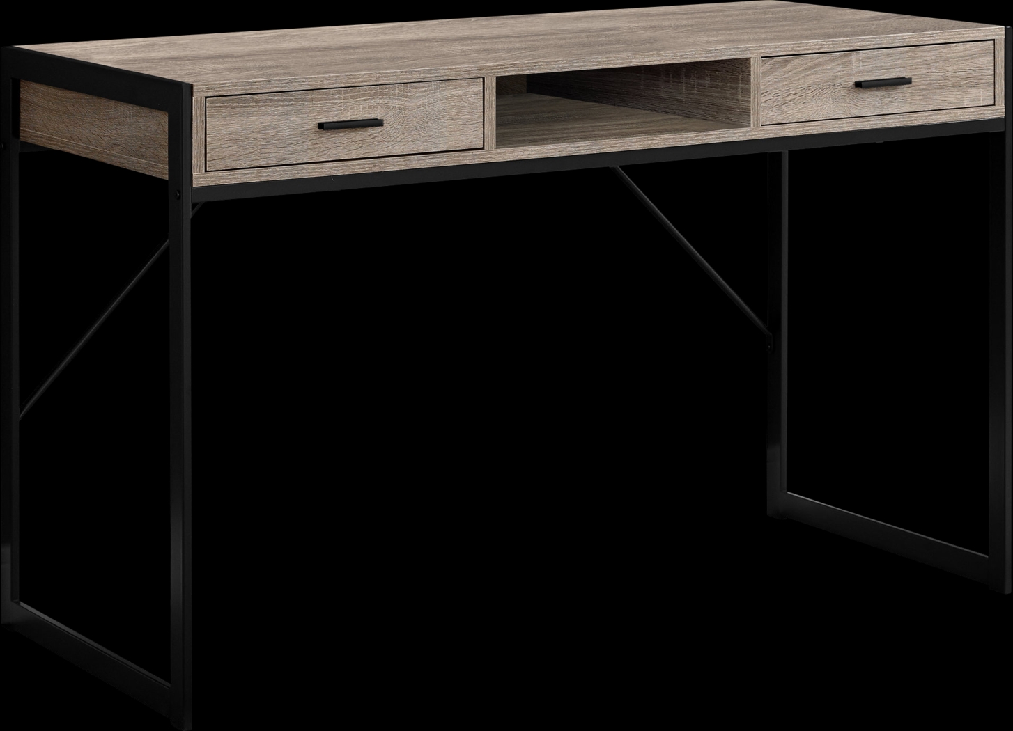 Woodvale Taupe Desk - Thumbnail - Image 1