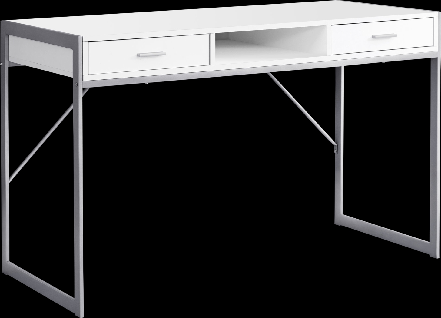 Woodvale White Desk - Thumbnail - Image 1