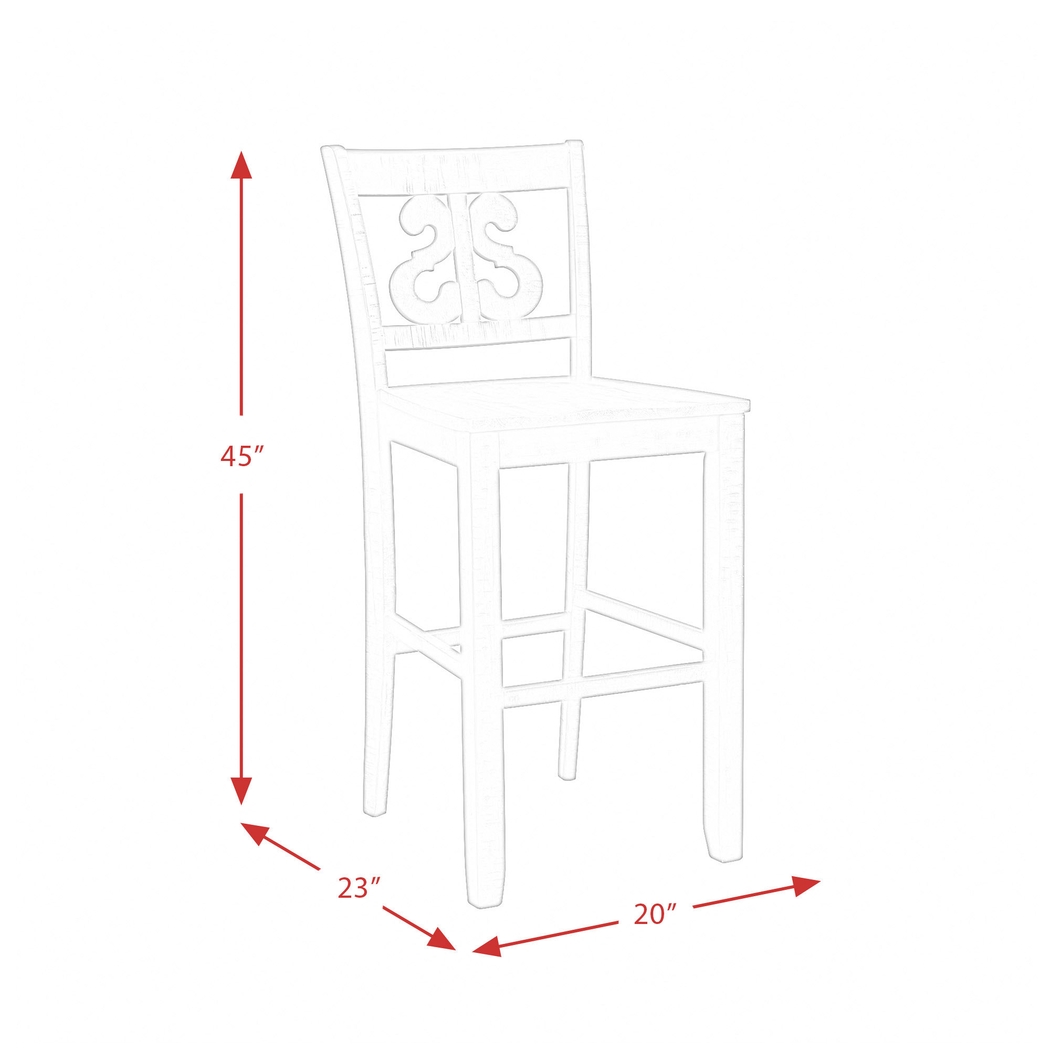 Woodvine Brown Bar Stool Set - Thumbnail - Image 15