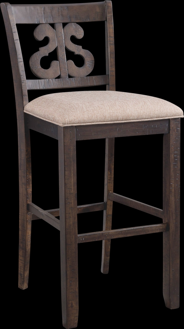 Woodvine Brown Bar Stool Set - Thumbnail - Image 3
