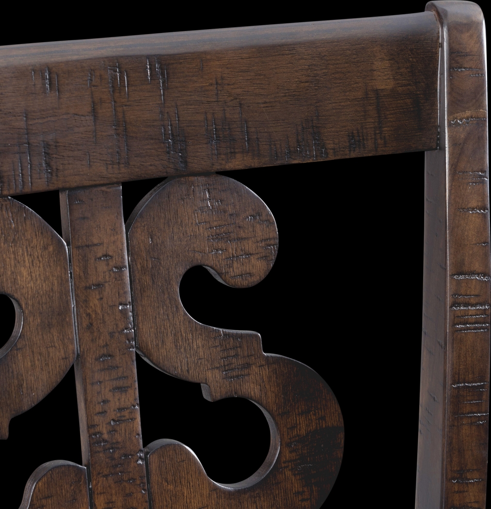 Woodvine Brown Bar Stool Set - Thumbnail - Image 8