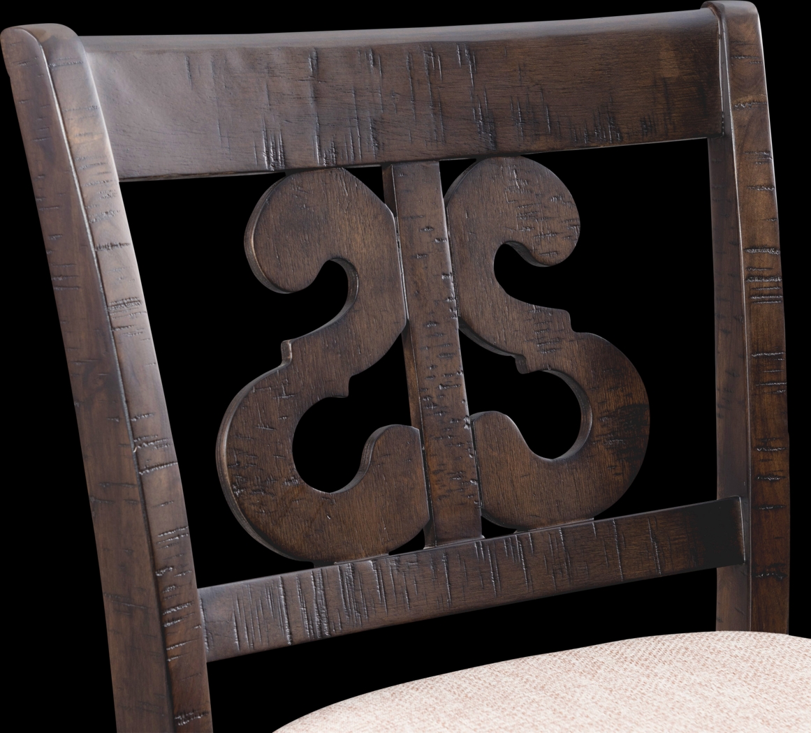 Woodvine Brown Bar Stool Set - Thumbnail - Image 10