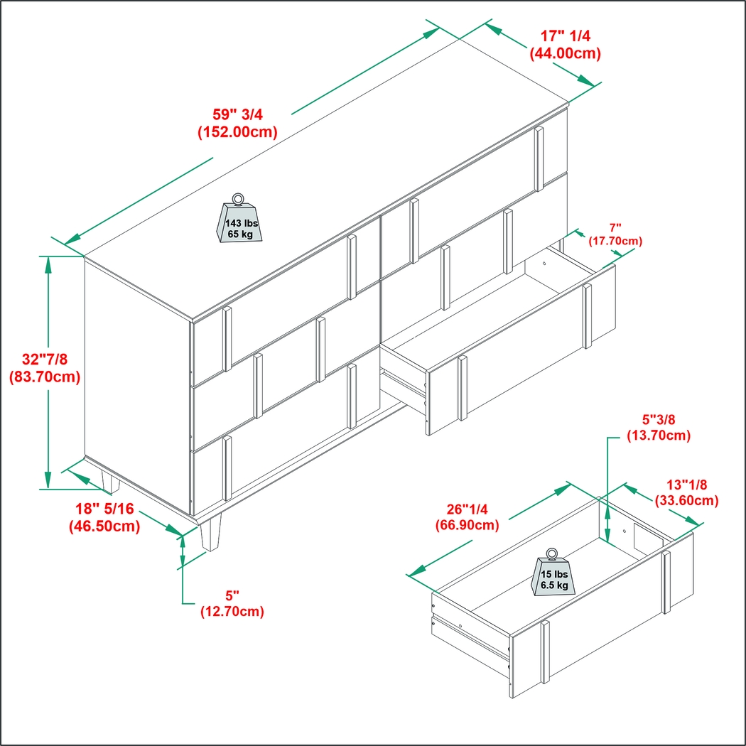 Woodviolet Caramel Dresser - Thumbnail - Image 4