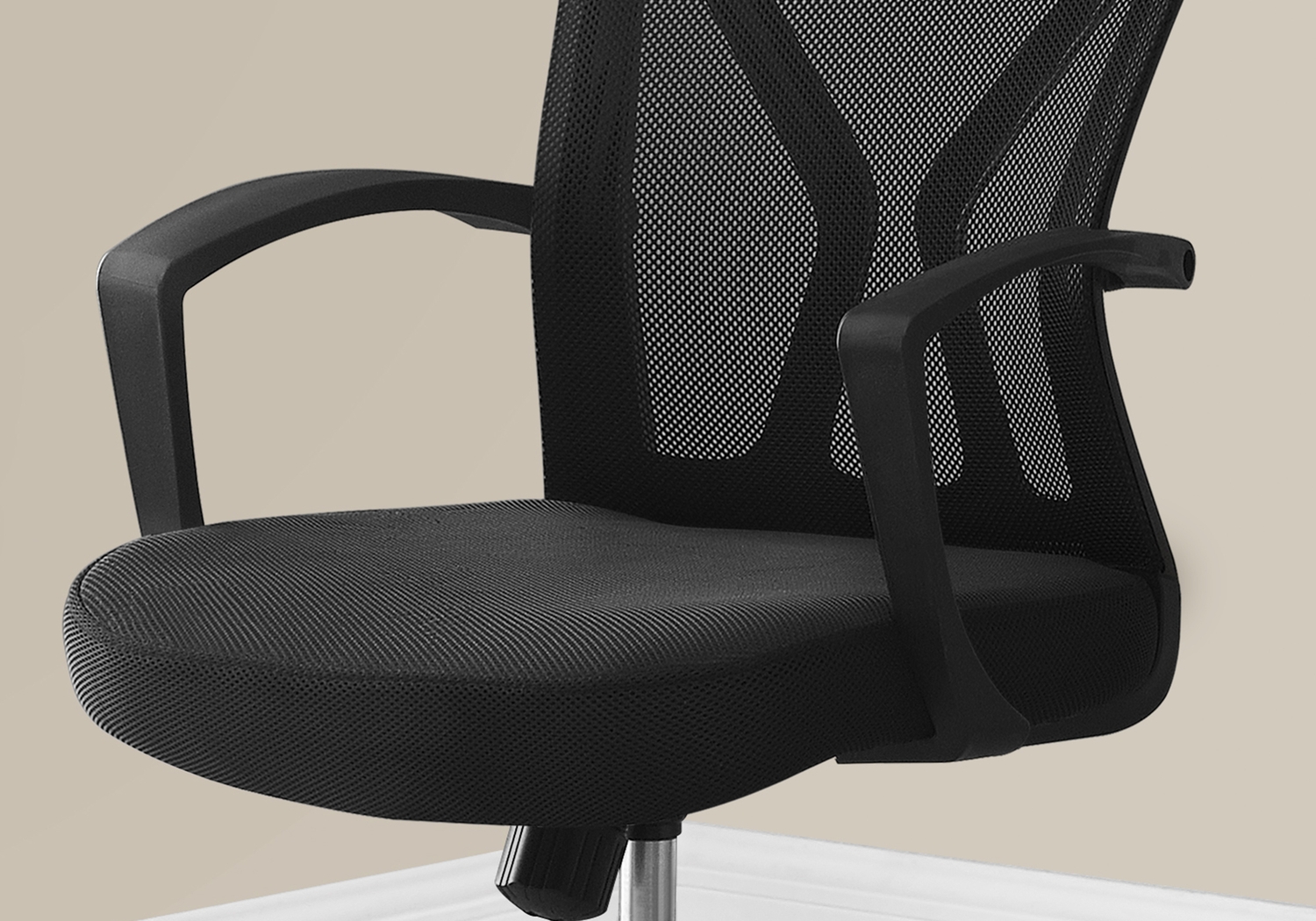 Woodwardia Black Chrome Office Chair - Thumbnail - Image 3