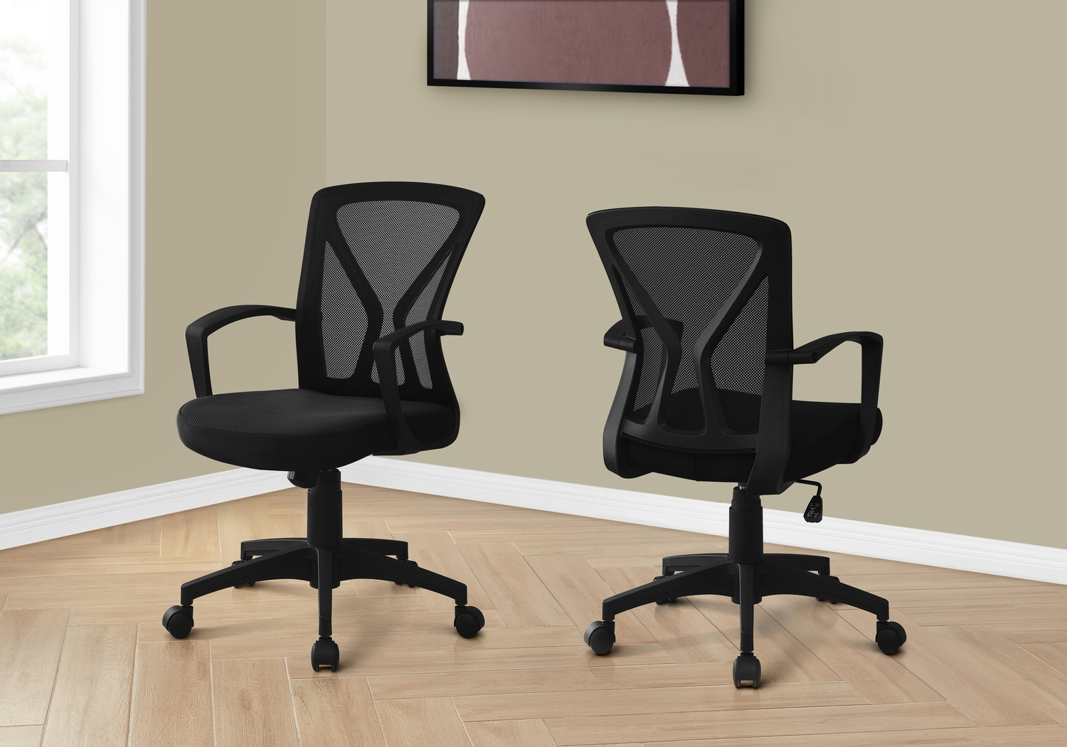 Woodwardia Black Office Chair - Thumbnail - Image 4
