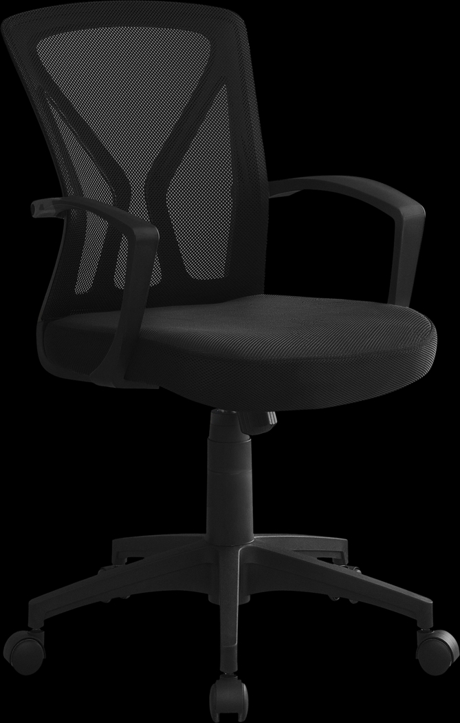 Woodwardia Black Office Chair - Thumbnail - Image 1