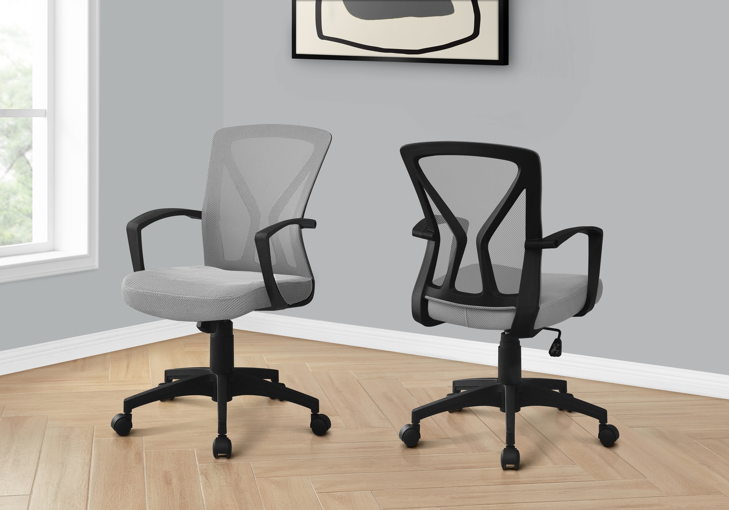 Woodwardia Gray Office Chair - Thumbnail - Image 4