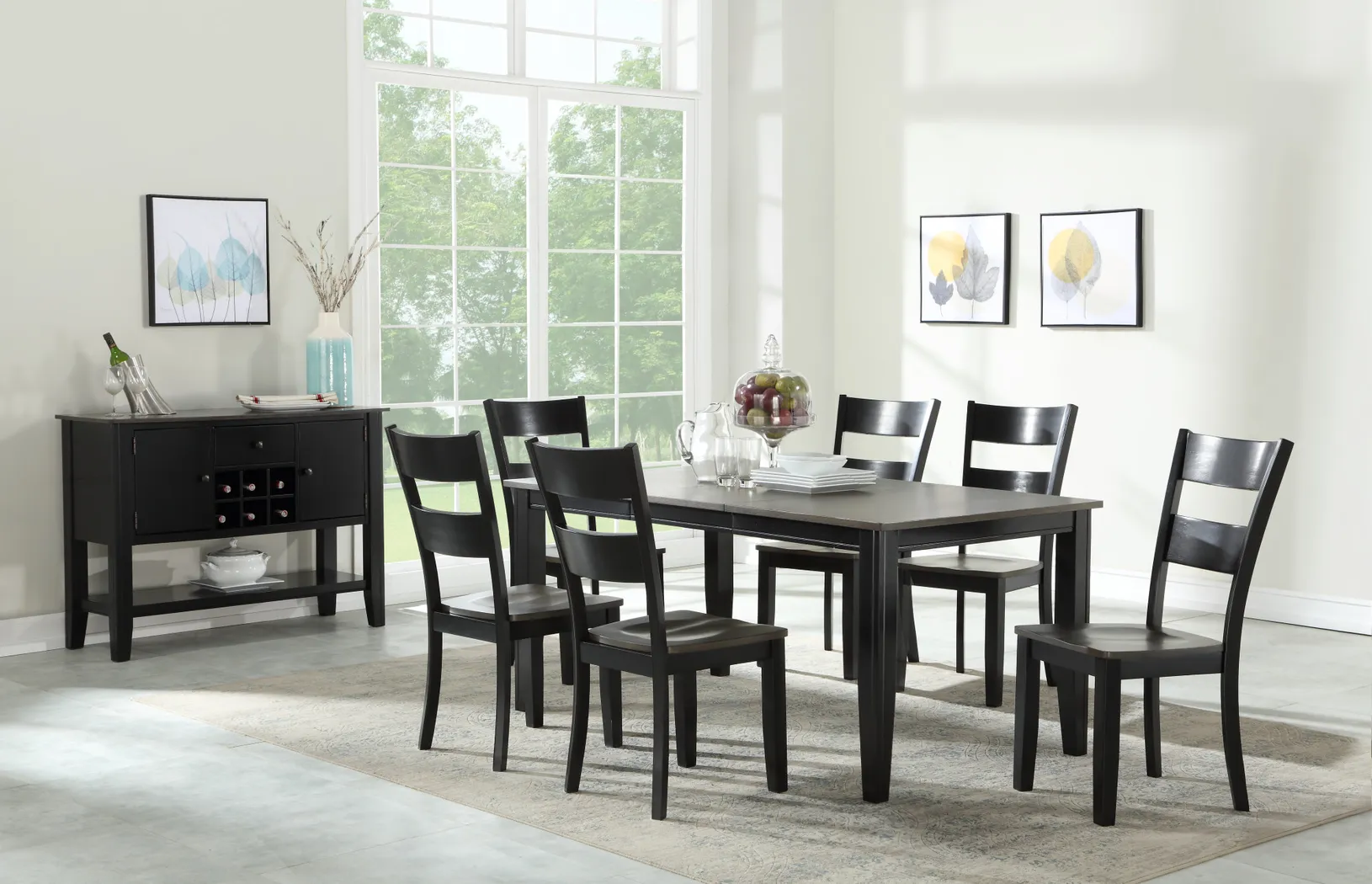 Woodybrook Black Side Chair, Set of 2 - Thumbnail - Image 4
