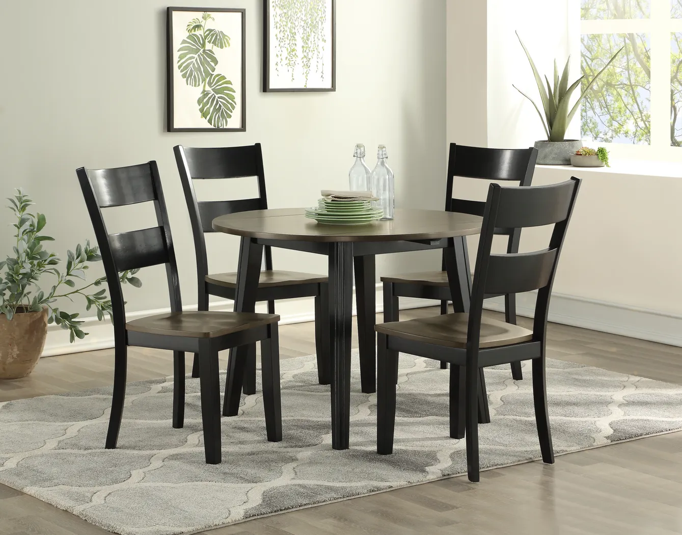 Woodybrook Black Side Chair, Set of 2 - Thumbnail - Image 5