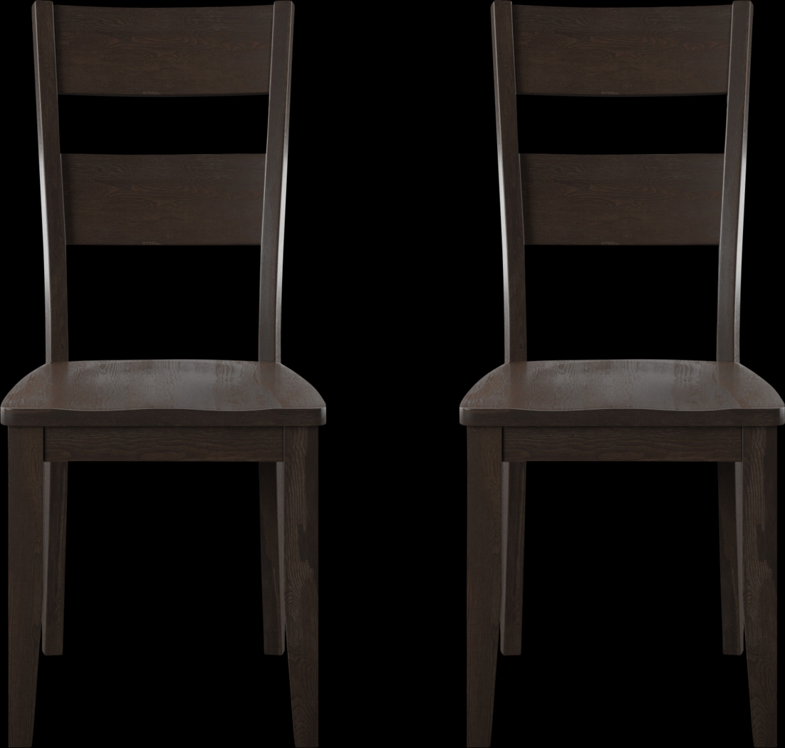 Woodybrook Brown Side Chair, Set of 2 - Thumbnail - Image 2