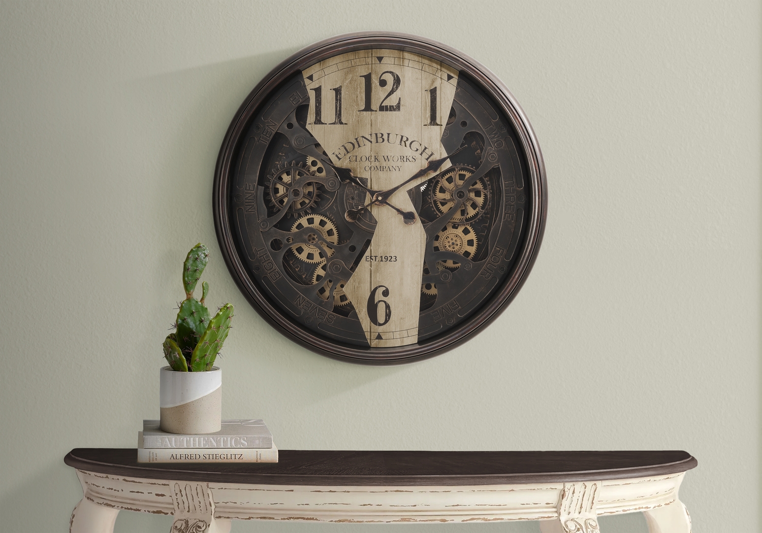 Woodycreek Brown Wall Clock - Thumbnail - Image 2