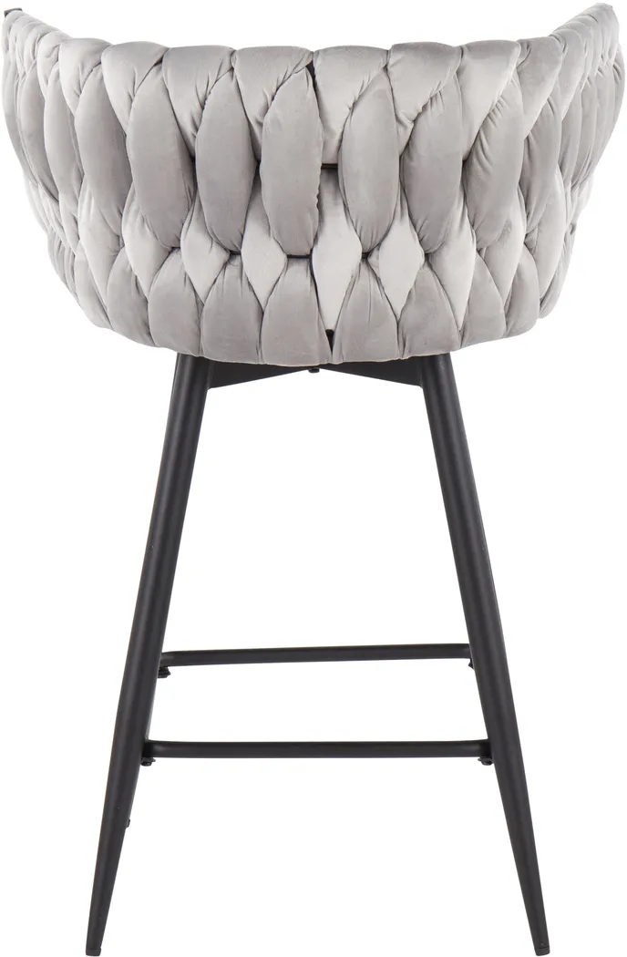 Wooldridge Silver Counter Height Stool, Set of 2 - Thumbnail - Image 5