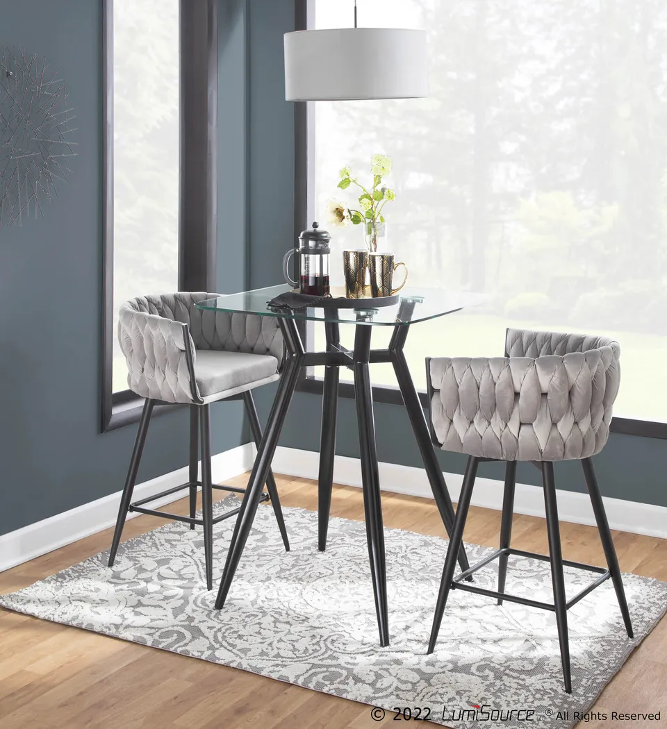 Wooldridge Silver Counter Height Stool, Set of 2 - Thumbnail - Image 9
