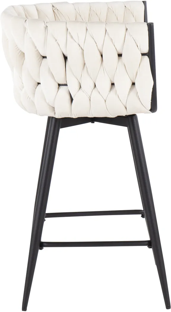 Wooldridge White Counter Height Stool, Set of 2 - Thumbnail - Image 3