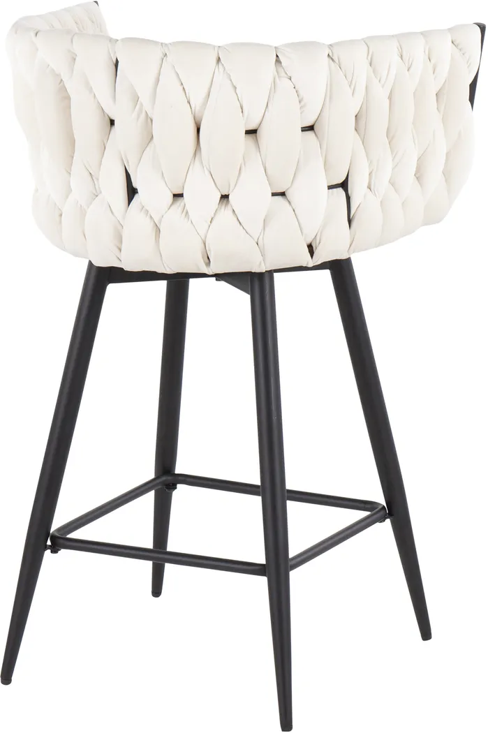 Wooldridge White Counter Height Stool, Set of 2 - Thumbnail - Image 4