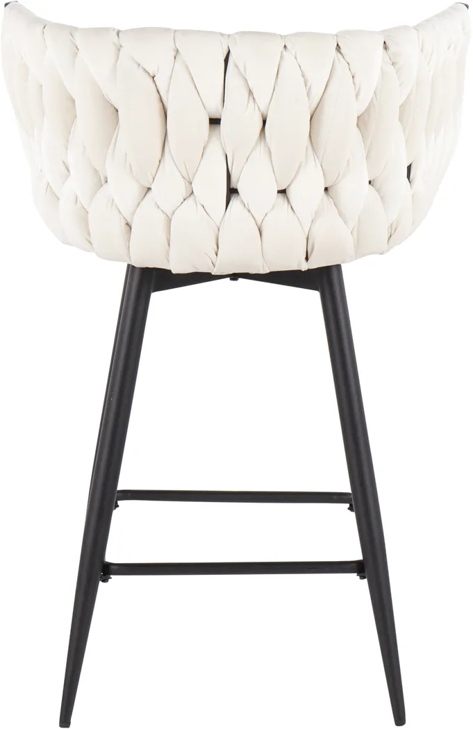 Wooldridge White Counter Height Stool, Set of 2 - Thumbnail - Image 5