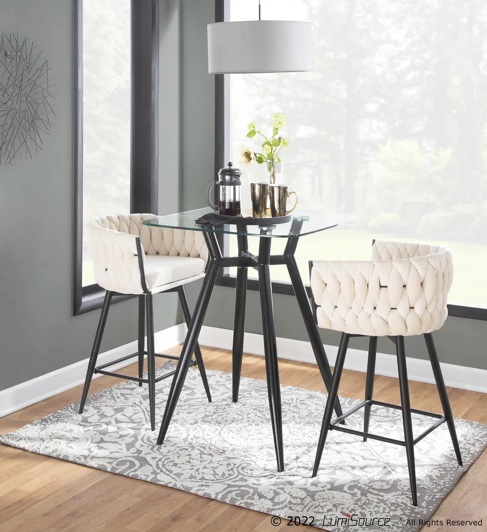 Wooldridge White Counter Height Stool, Set of 2 - Thumbnail - Image 9
