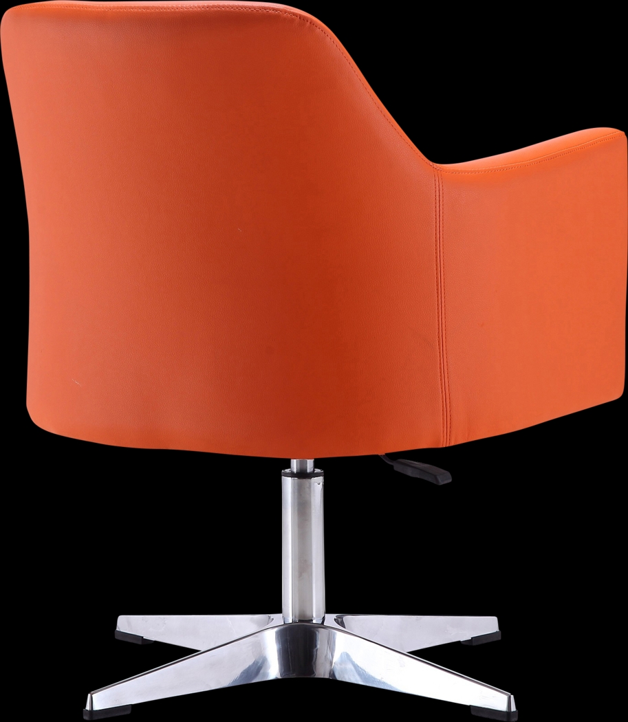 Woolfram Orange Swivel Accent Chair - Thumbnail - Image 4